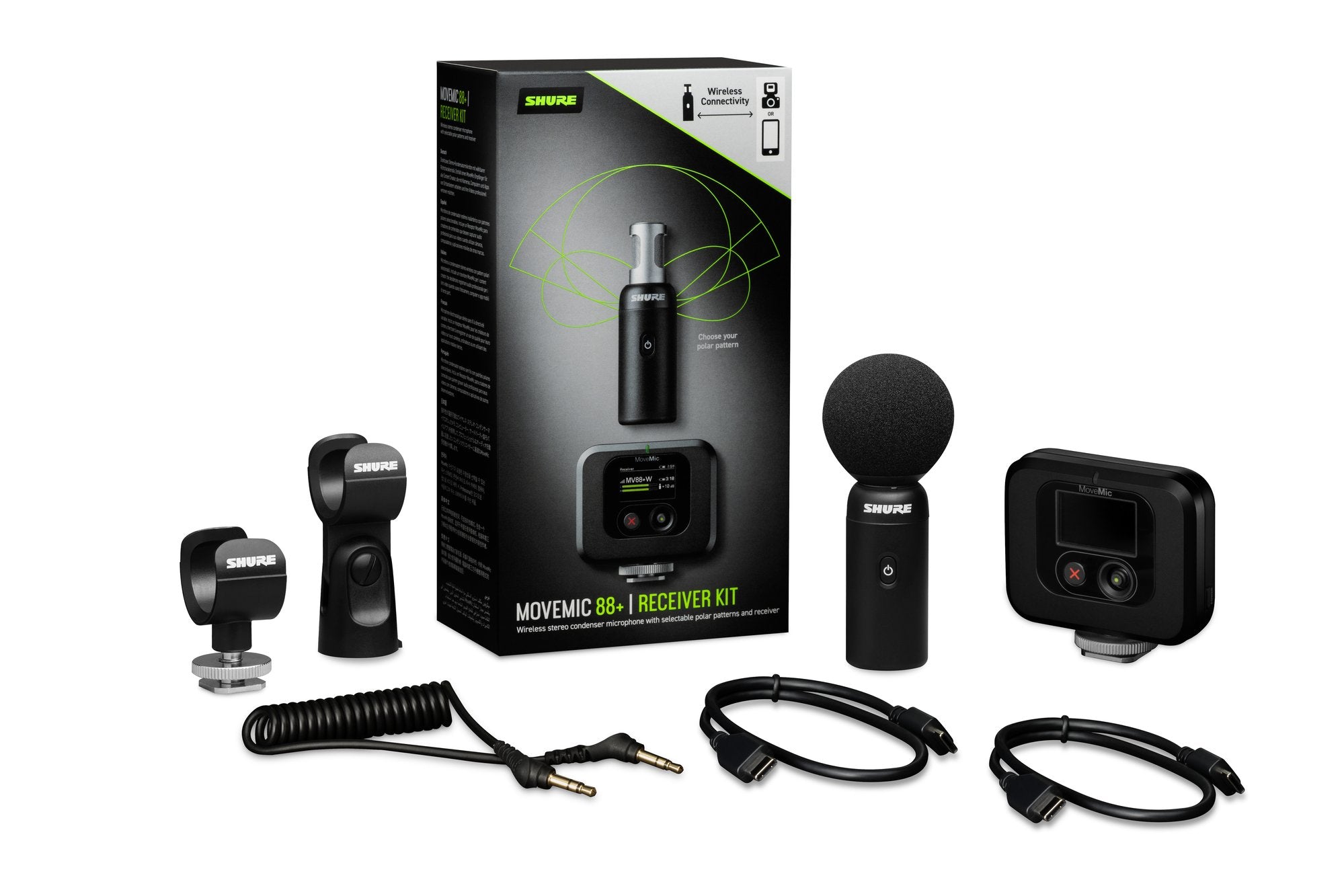 Shure MV88+W-KIT-Z7 MoveMic 88+ Microphone & MoveMic Receiver Kit