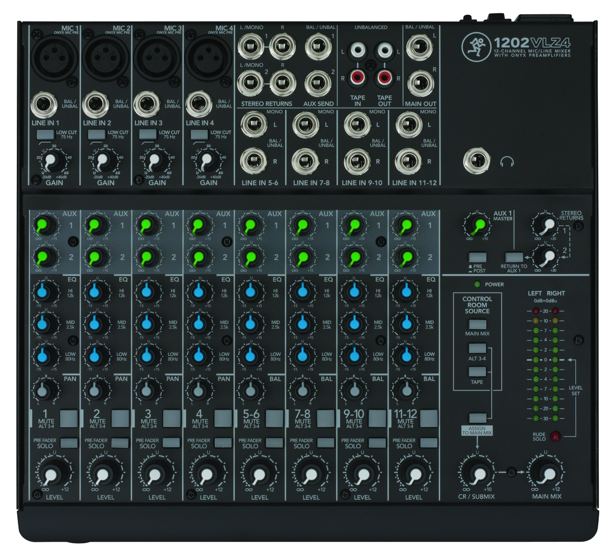 Mackie 1202VLZ4 12-Channel Compact Analog Mixer