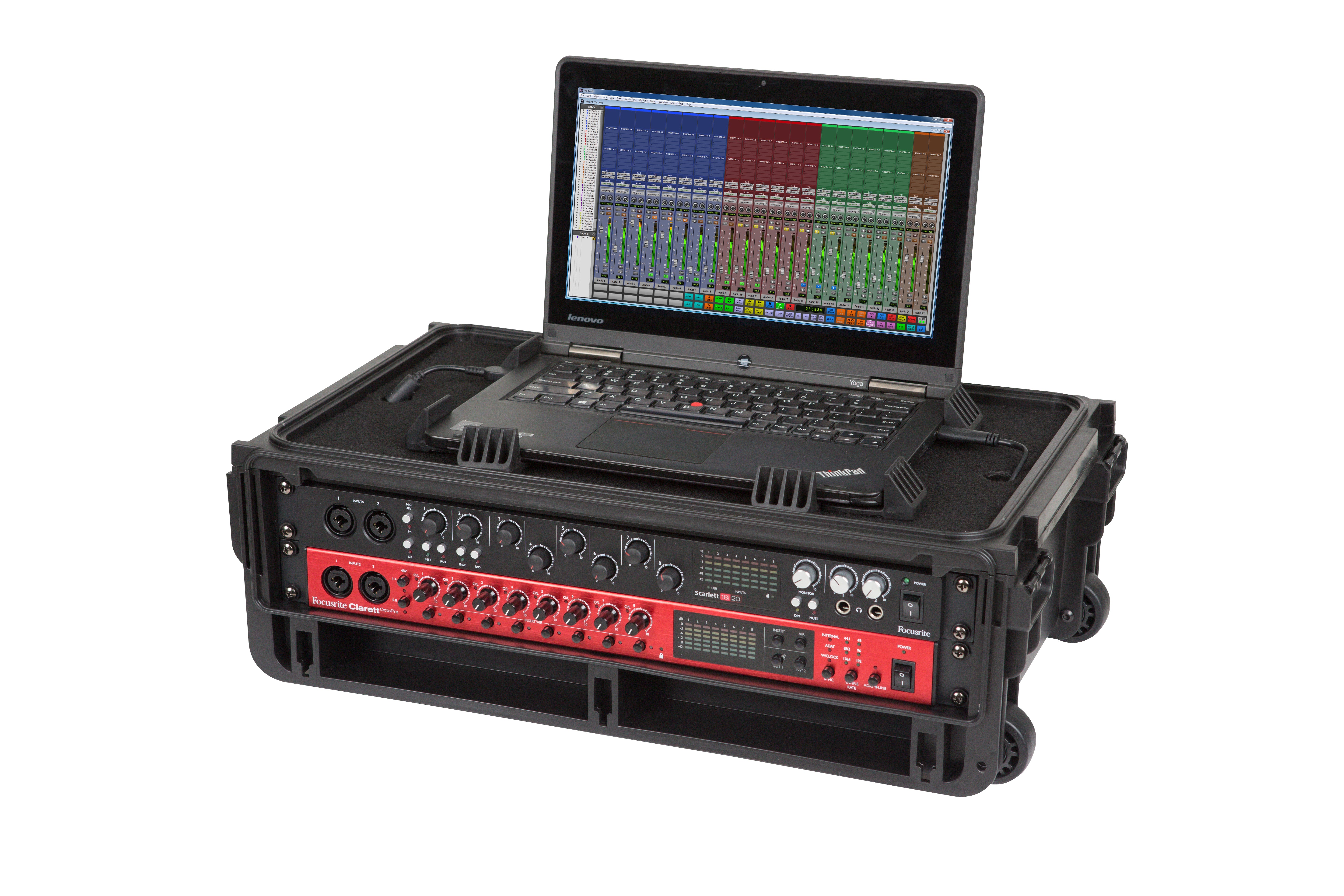 SKB 1SKB-ISF2U Injection Molded 2U Studio Flyer Rack Case