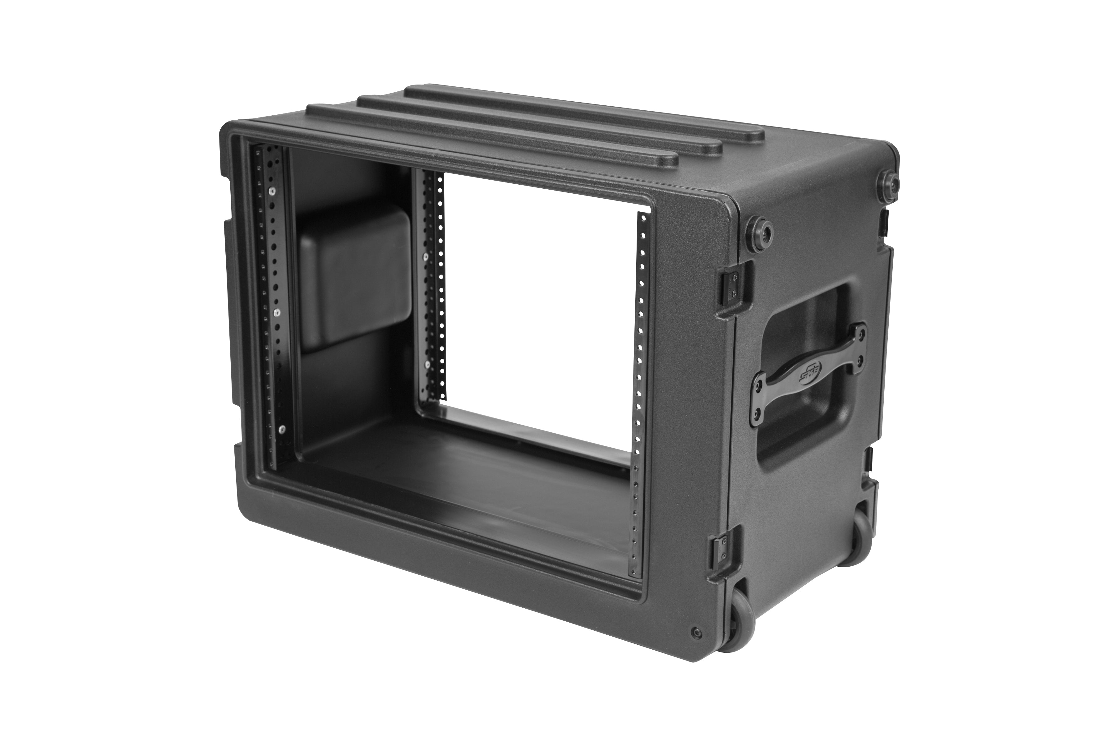 SKB 1SKB-R8SW 8U Shallow Roto Rack w/ Wheels and Handle