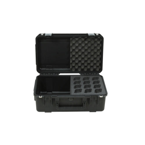 SKB 3I-2011-MC12 iSeries Case with Foam for 12 Mics with Storage Compartment