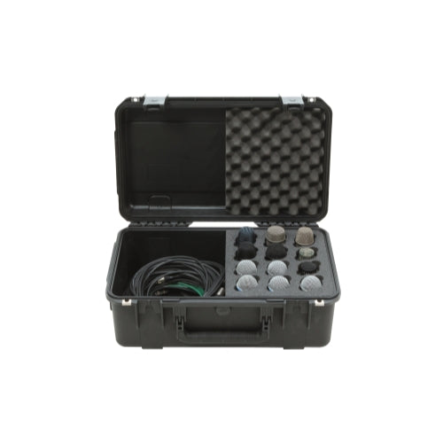 SKB 3I-2011-MC12 iSeries Case with Foam for 12 Mics with Storage Compartment
