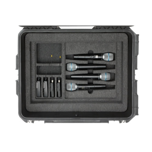 SKB 3i-221710WMC iSeries Case for 4 Wireless with 2U Fly Rack with Wheels