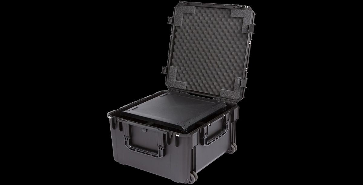 SKB 3i-2424M144U iSeries Case with Removeable 4U Injection Molded 20 Rack Cage, TSA Locking Latches, Wheels