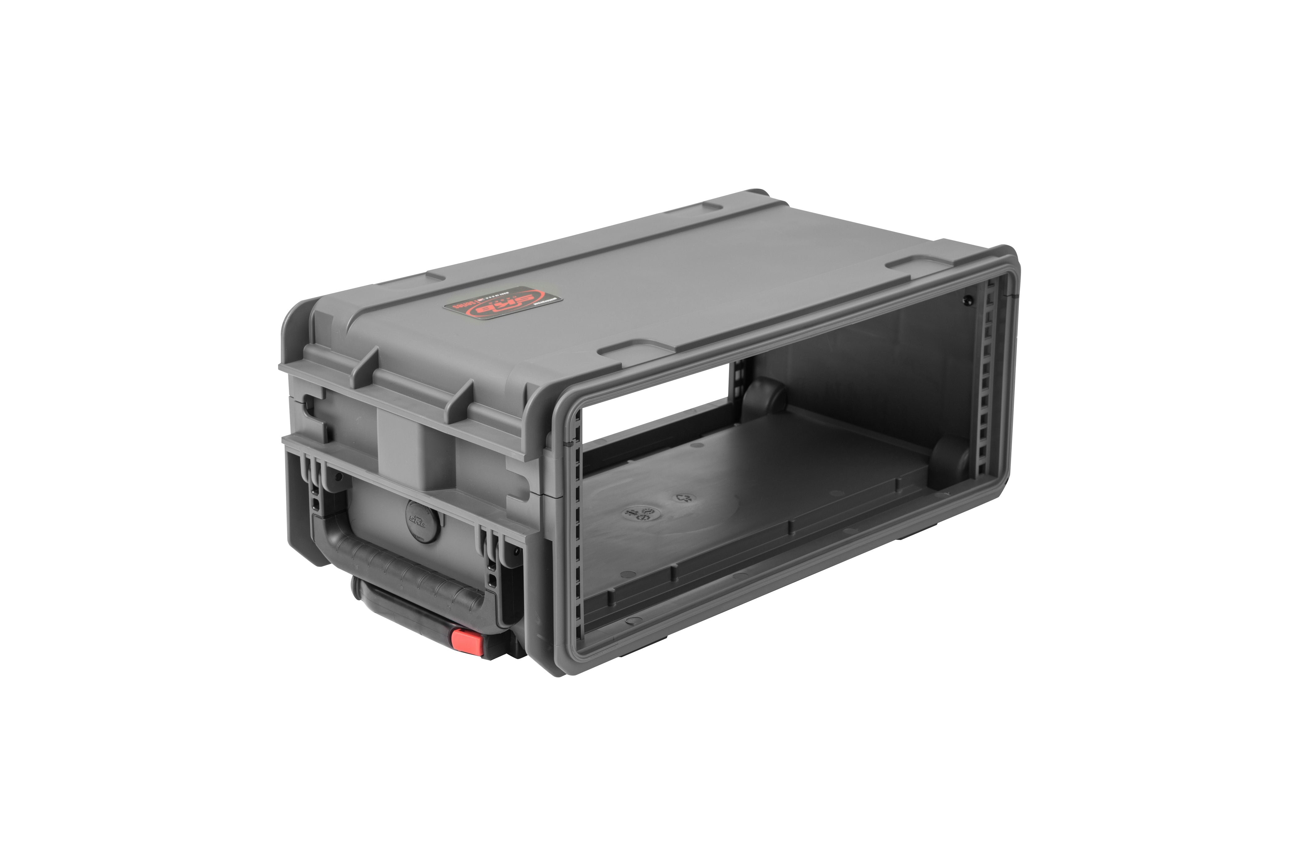 SKB 3i-4U11G-W Dark Gray 4U Injection Molded 11 Deep Rack w/ Wheels and Handle