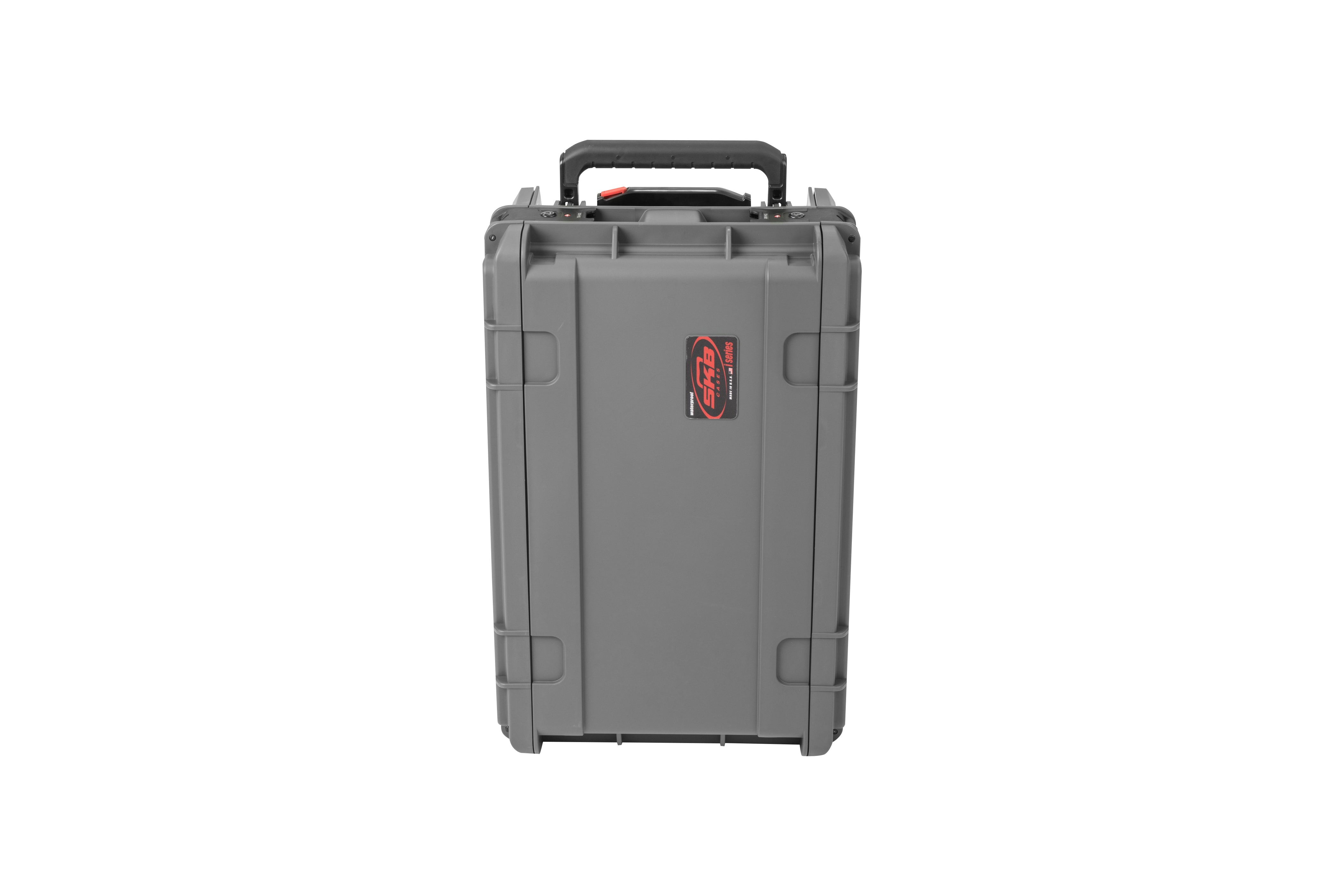 SKB 3i-4U11G-W Dark Gray 4U Injection Molded 11 Deep Rack w/ Wheels and Handle
