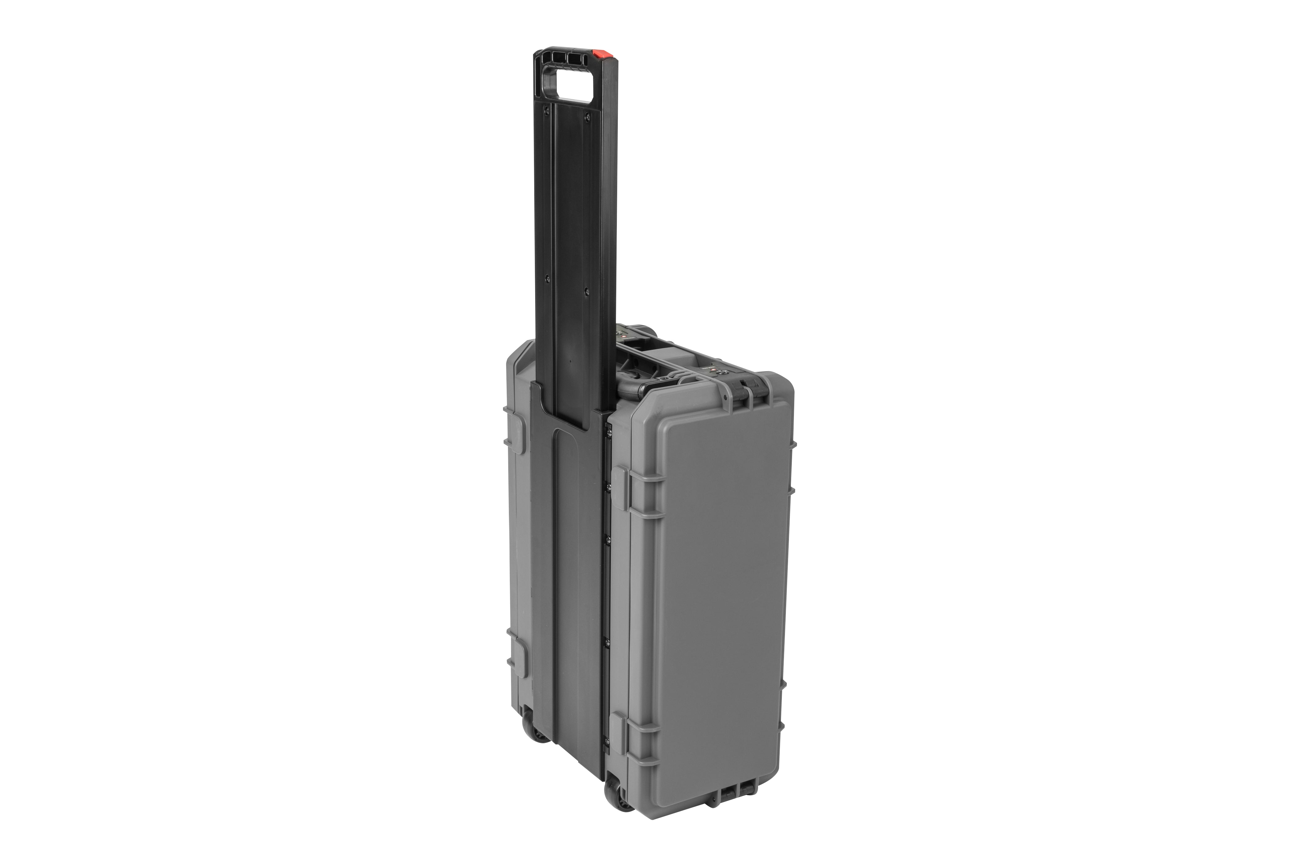 SKB 3i-4U11G-W Dark Gray 4U Injection Molded 11 Deep Rack w/ Wheels and Handle