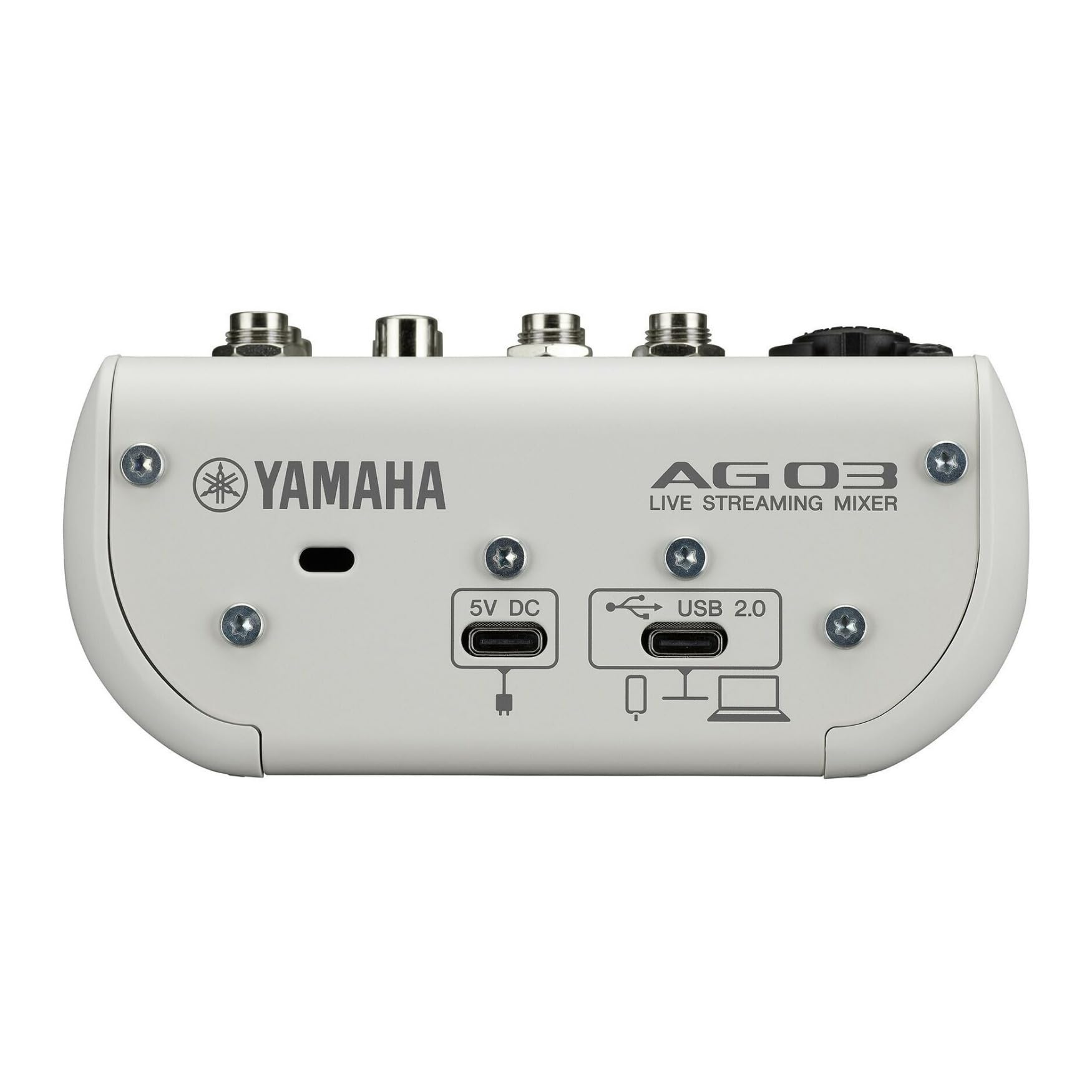 Yamaha AG03MK2 3-Channel Mixer & USB Audio Interface (White)
