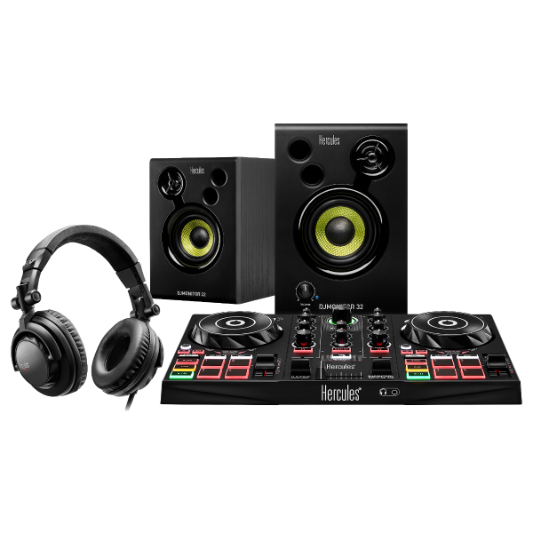 Hercules DJLearning Kit MK2 — All-in-One Kit for Learning to Mix — Software and Tutorials Included
