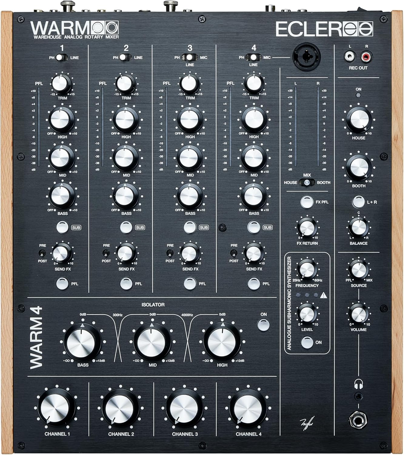 Ecler DJ AMS-WARM-4 Analogue Rotary Mixer Unit