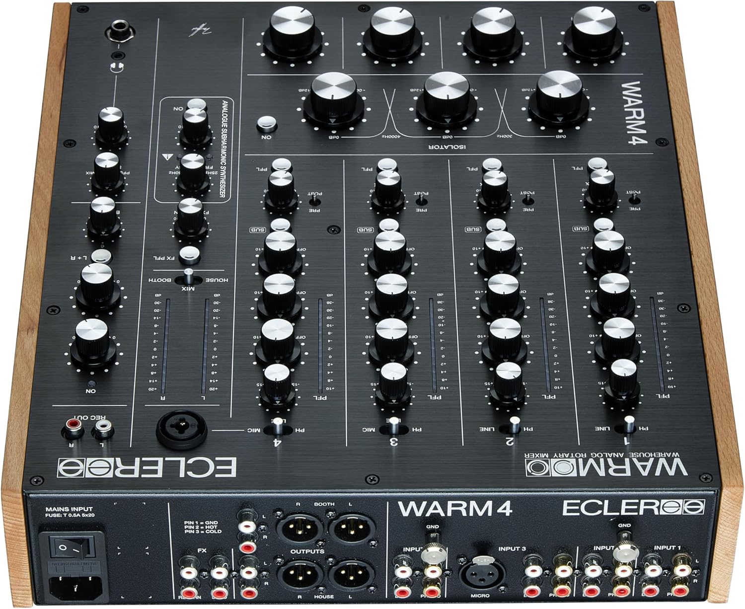 Ecler DJ AMS-WARM-4 Analogue Rotary Mixer Unit