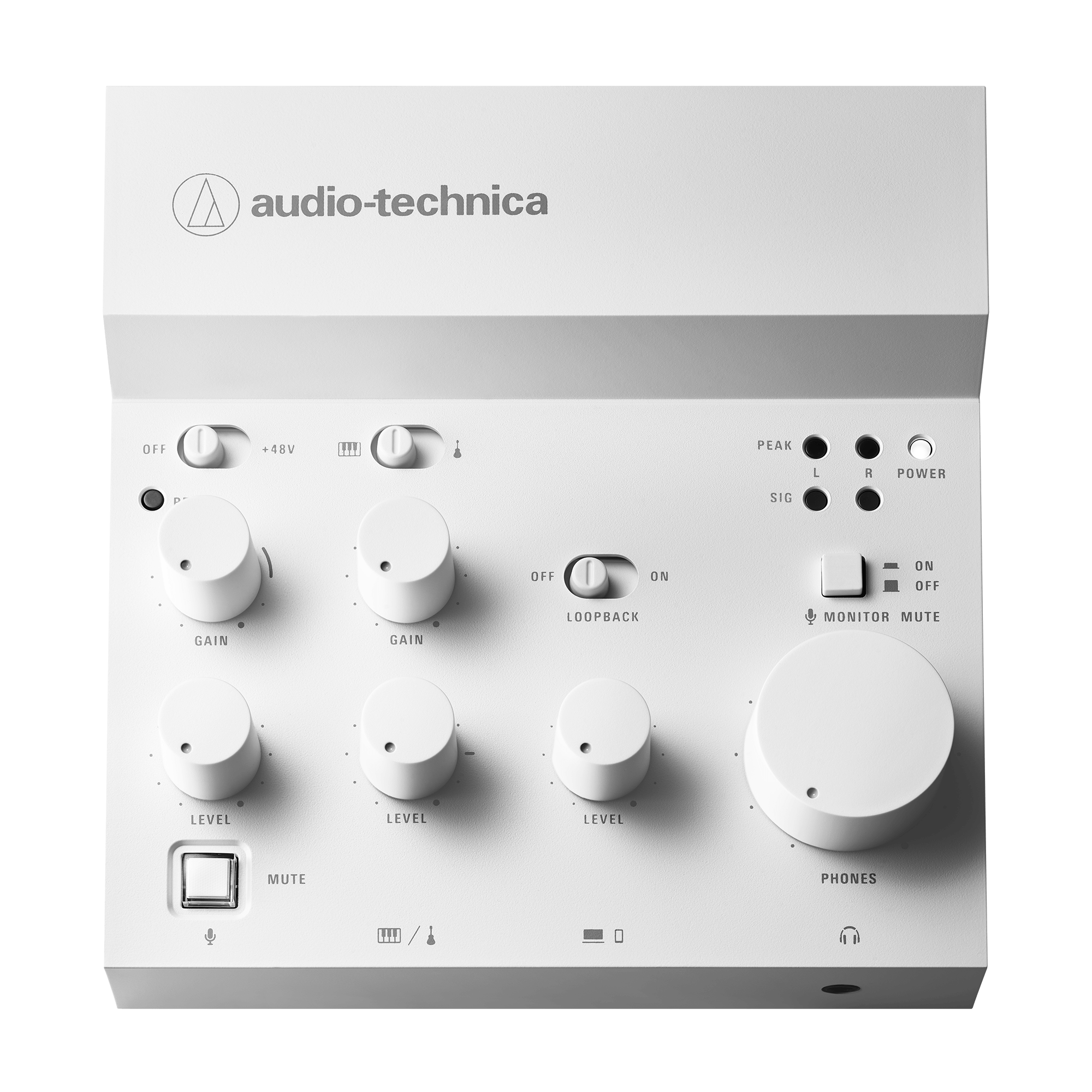 Audio Technica AT-UMX3WH Livestreaming USB Audio Mixer