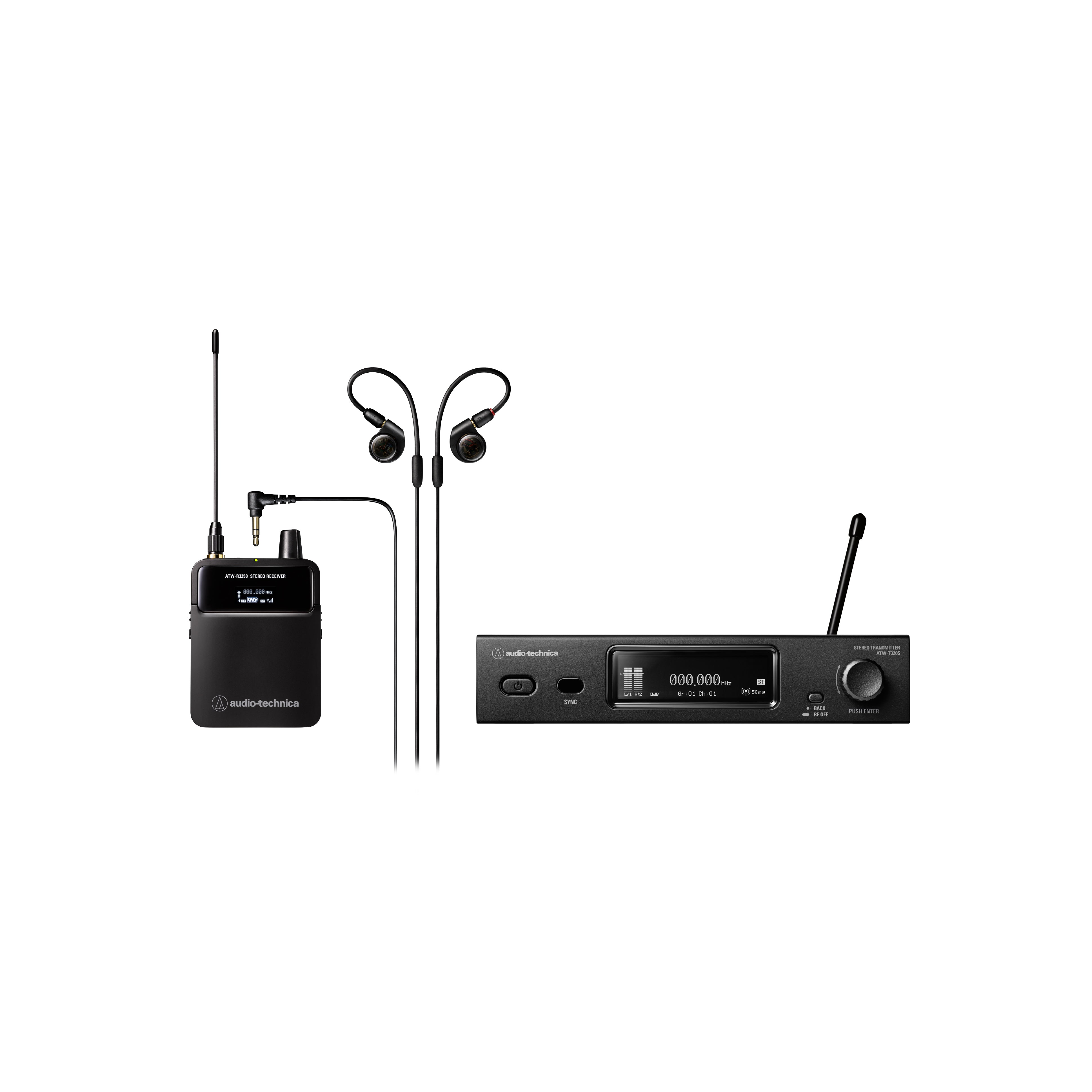 Audio-Technica ATW-3255 3000 Series In-Ear Wireless Monitor System