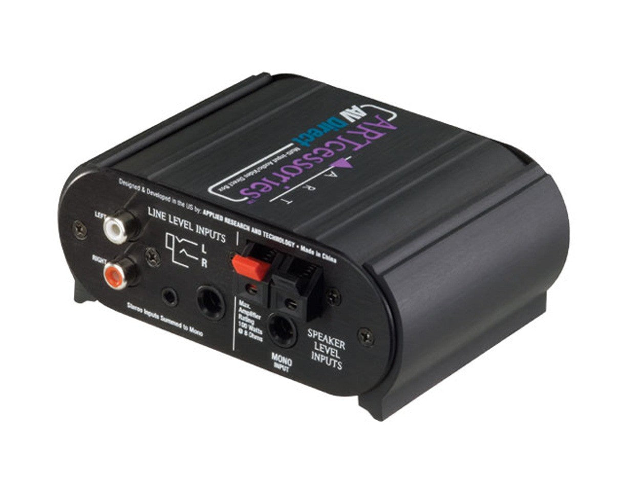 ART AV Direct Multi-Input Audio/Video Direct Box RCA, 1/4, Transformer Iso