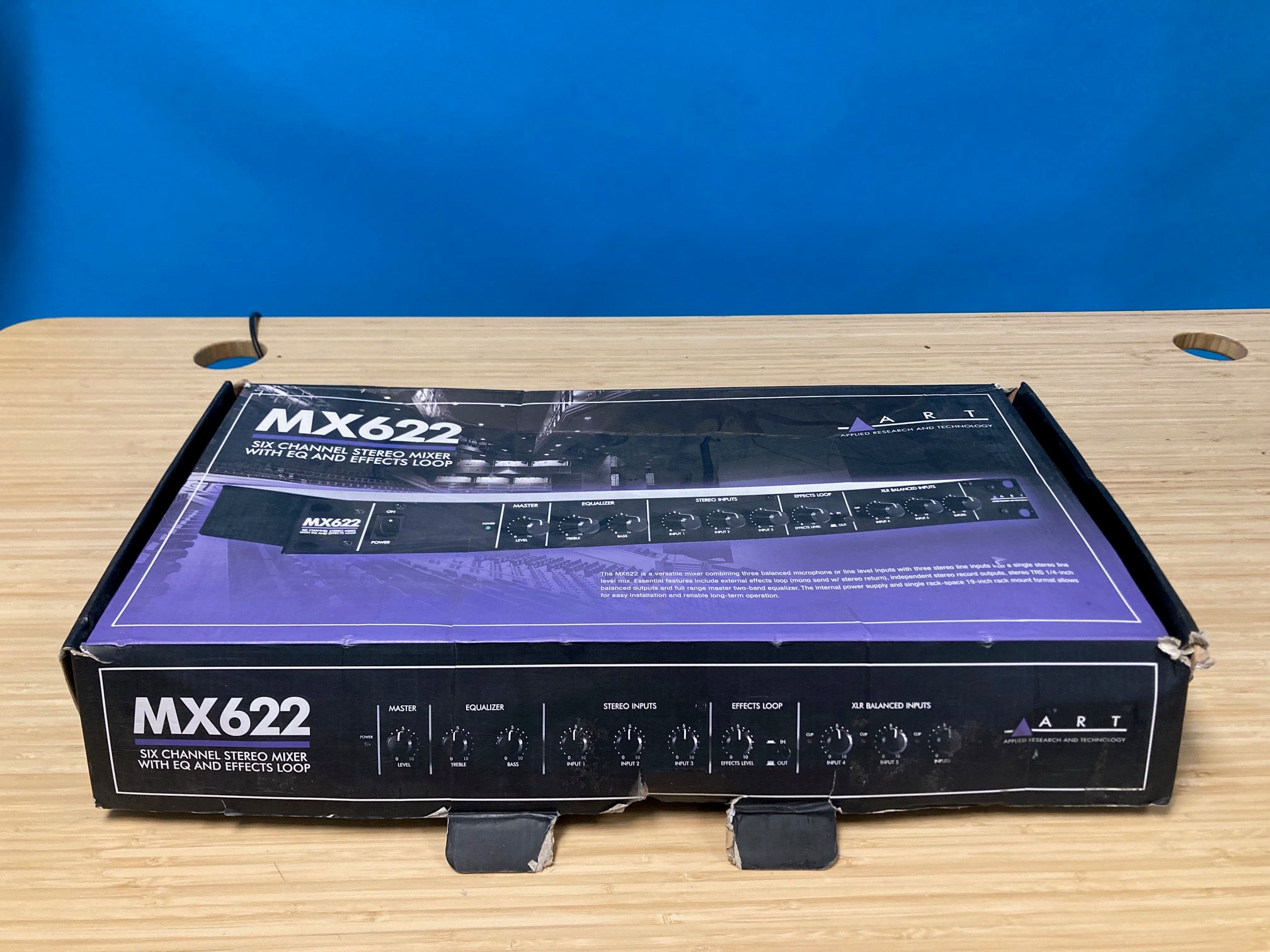 ART MX622 6 Ch (1U) Stereo Mixer w/ EQ/EFX Loop