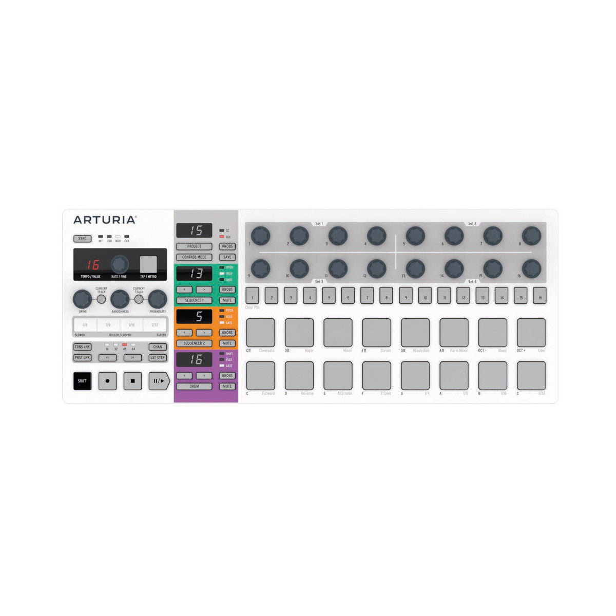 【本日限り】Arturia BEATSTEP PRO【MIDIコントローラー】 Arturia BeatStep Pro MIDI USB Analog Digital Drum Controller