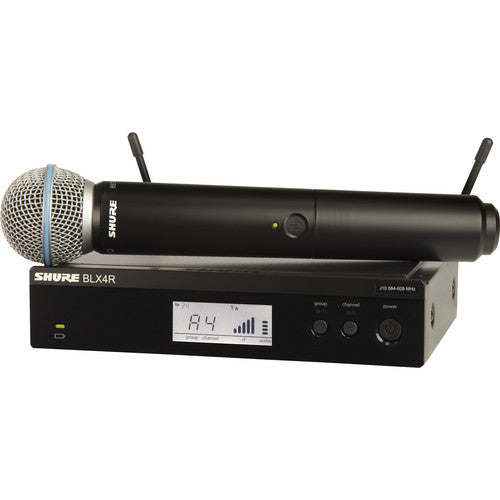 Shure BLX24R/B58-H9 Rackmount Wireless Handheld Microphone System with Beta 58A Capsule