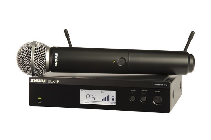 Shure BLX24R/B58-J11 Rackmount Wireless Handheld Microphone System with Beta 58A Capsule