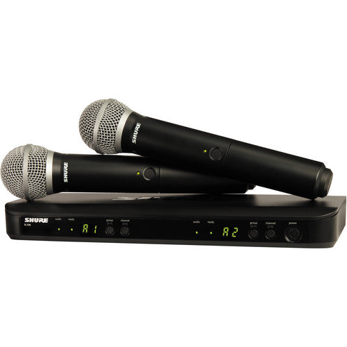 Shure BLX288/PG58-H9 Dual-Channel Wireless Handheld Microphone System with PG58 Capsules