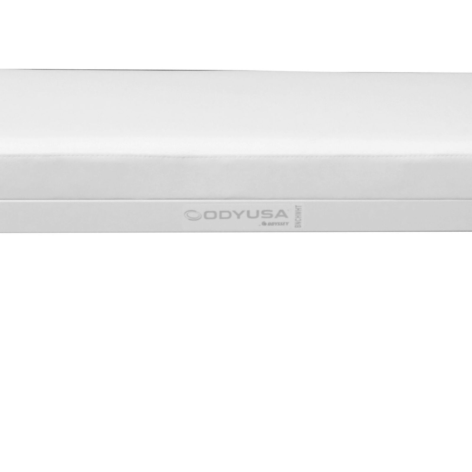 Odyssey BNCHWHT Luxe Series 40 Inch Wide Portable Comfortable White Bench