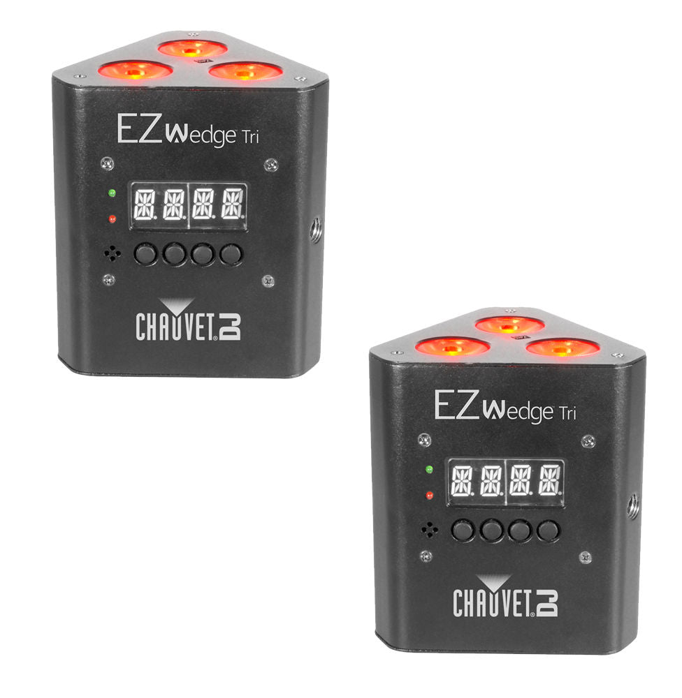 Chauvet DJ Lighting EZwedge Tri Color LED Wash DJ Lighting Effect 2 Pack