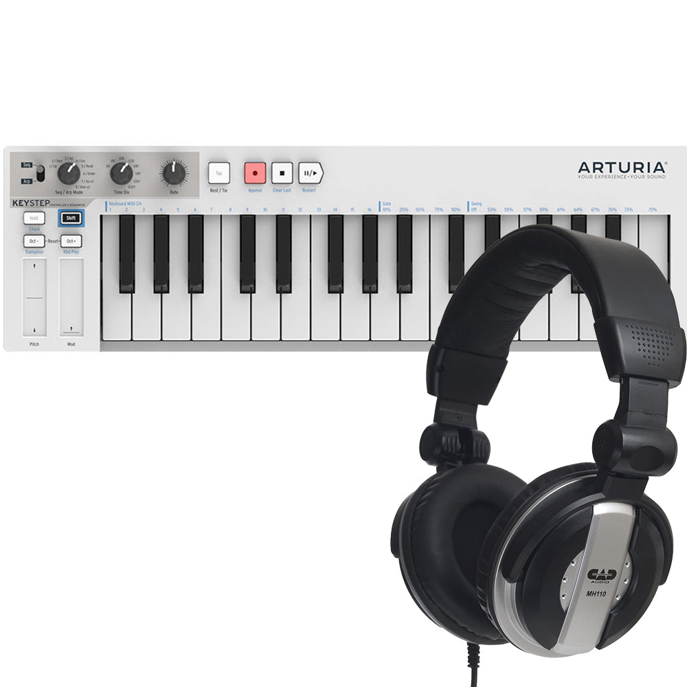 Arturia KeyStep 32 Note Sequencer/Controller w/ Studio Headphones