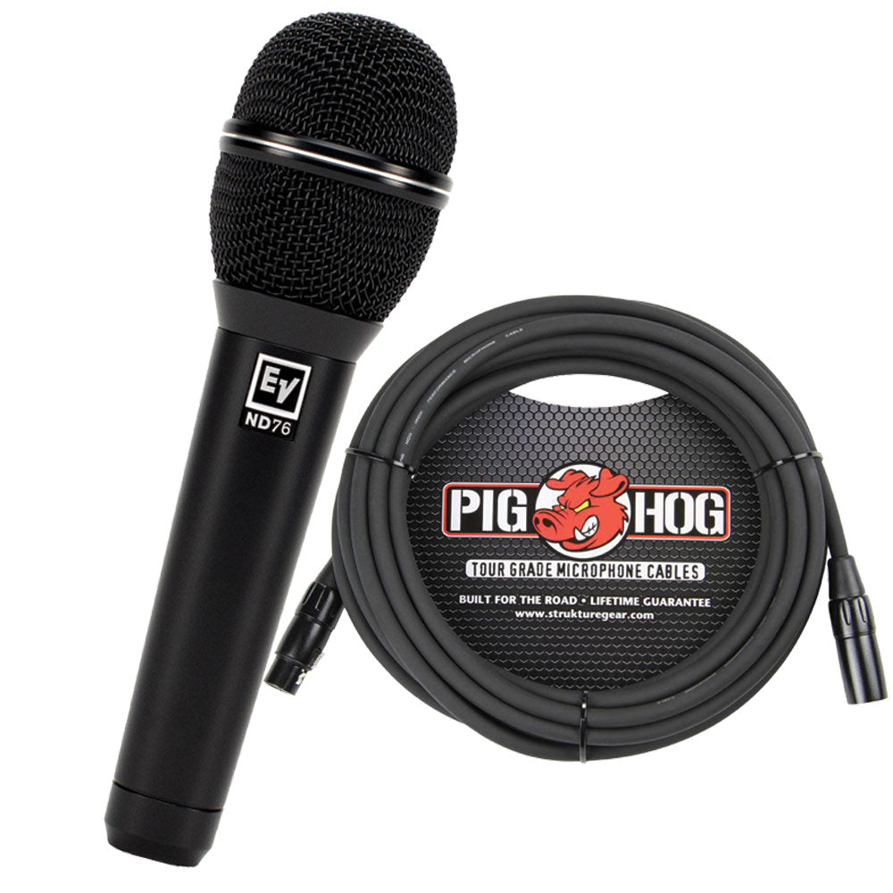 Electro Voice ND76 Dynamic Cardioid Live/Recording Vocal Microphone w/ Cable