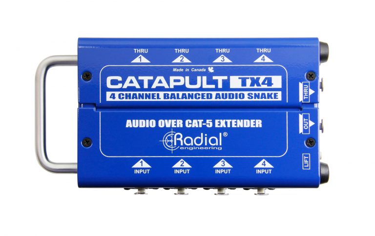 Radial Engineering Catapult TX4 4-Channel Cat 5 Snake for Audio/AES Routing (Transmitter)