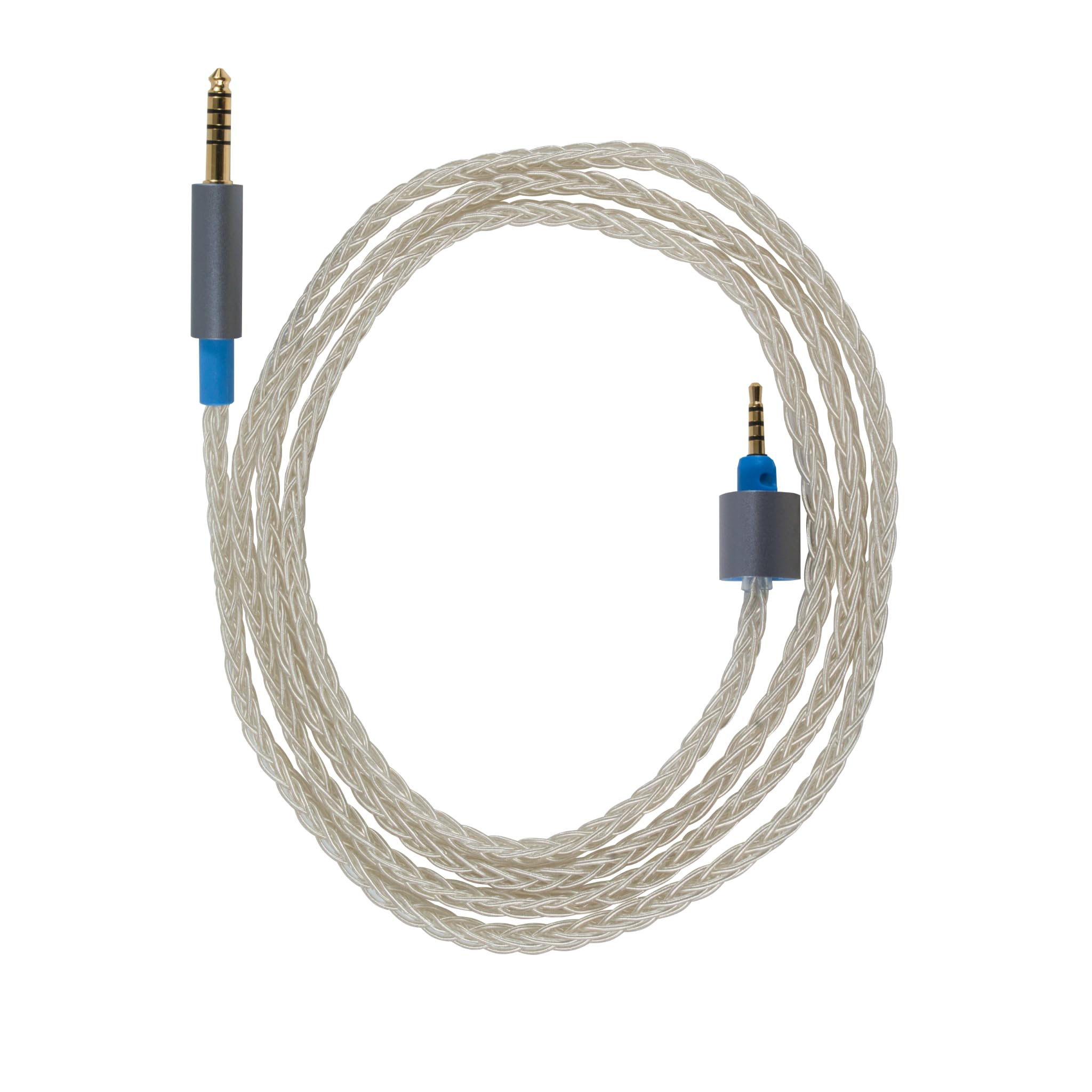 Dekoni Audio Ensemble Undersplit 4.4mm Balanced 52” Silver Braided Cable