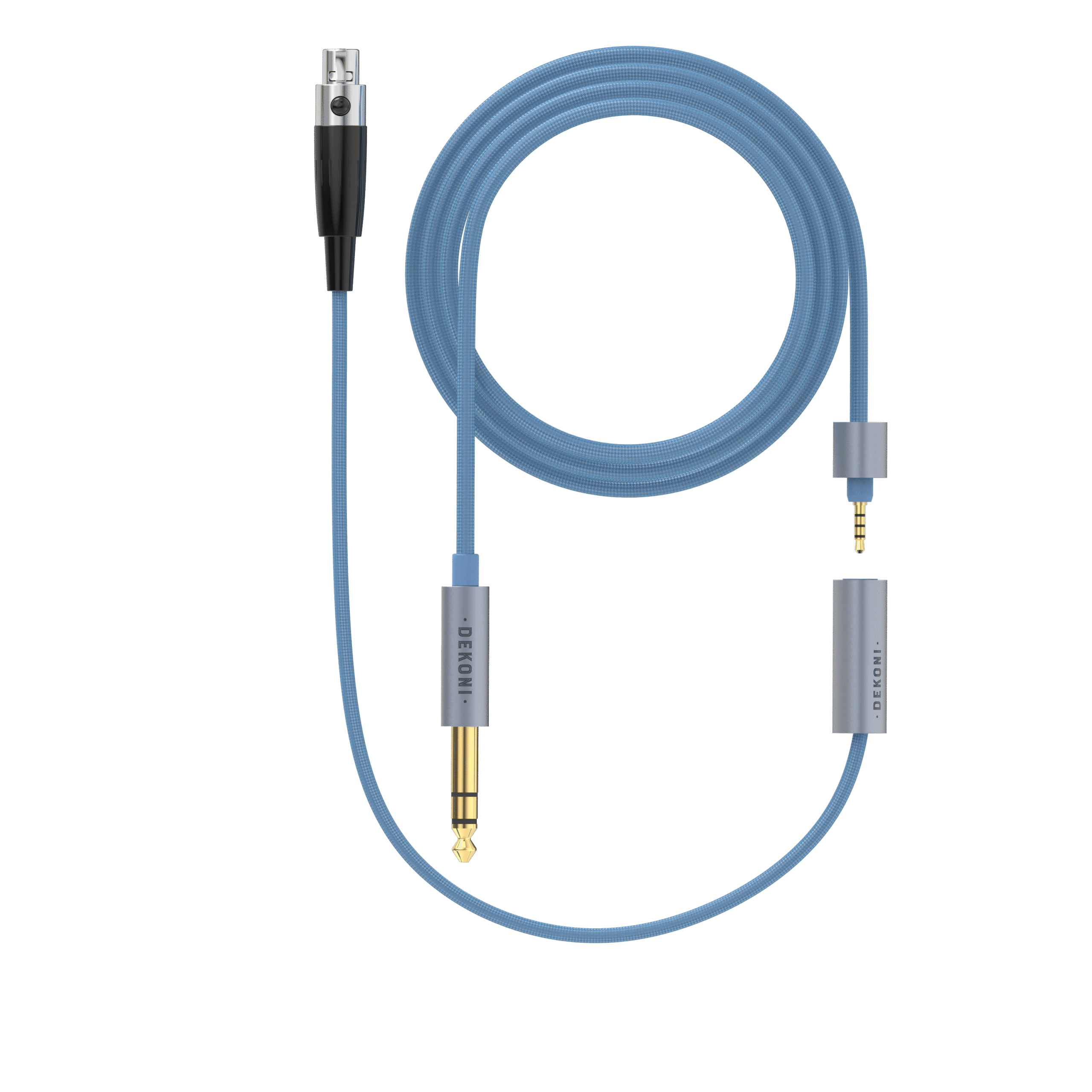 Dekoni Audio Ensemble 1/4 Nylon Jacket Cable with Single 3-pin XLR Headphone Connector (64)