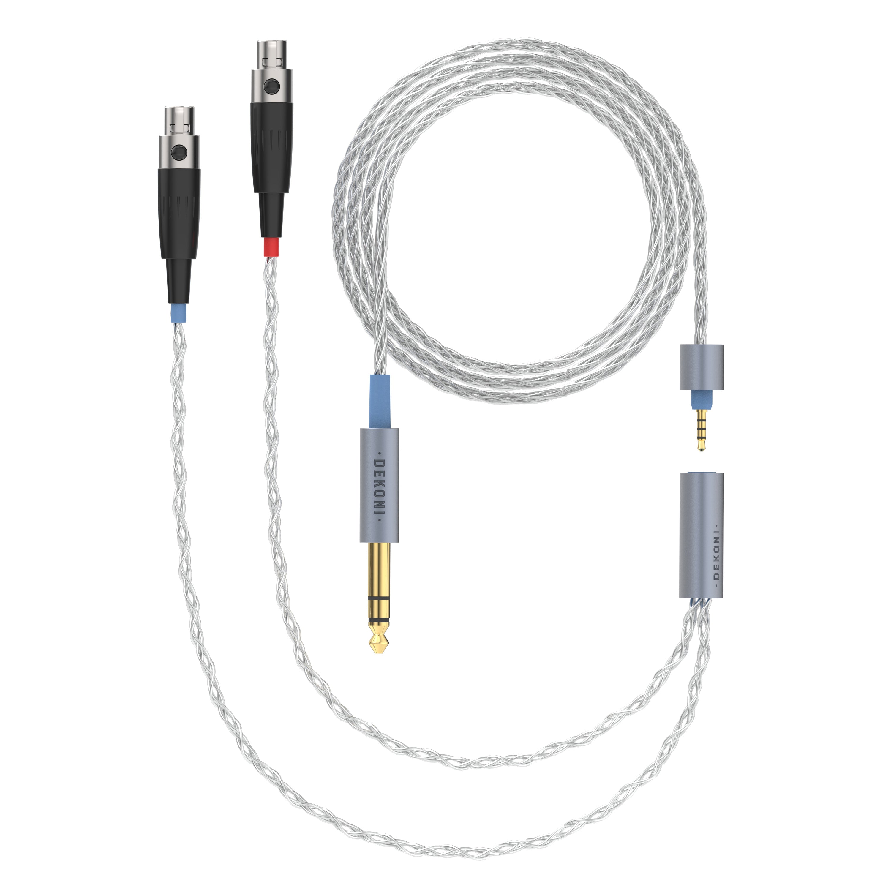 Dekoni Audio Ensemble 1/4 52 Braided Cable with 4-pin Mini XLR Headphone Connectors
