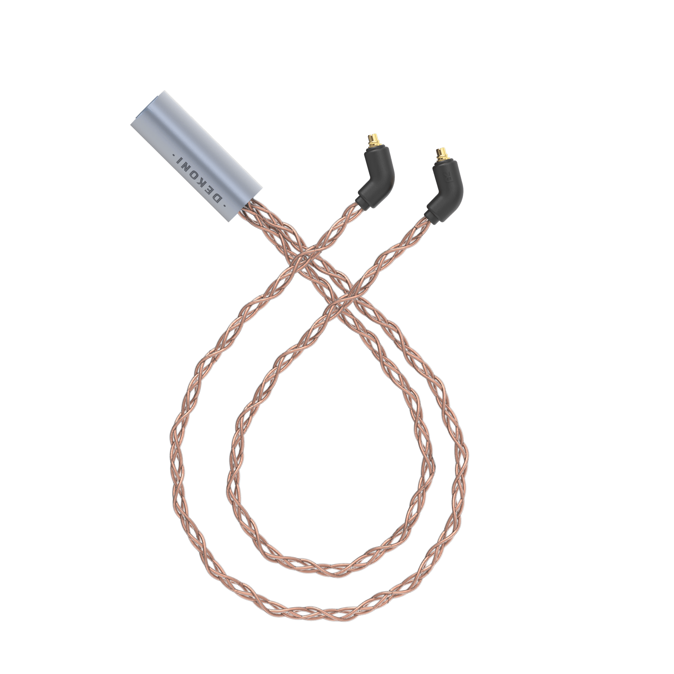 Dekoni Audio Ensemble Post-Split MMCX IEM Connectors with PCUHD Copper Cable