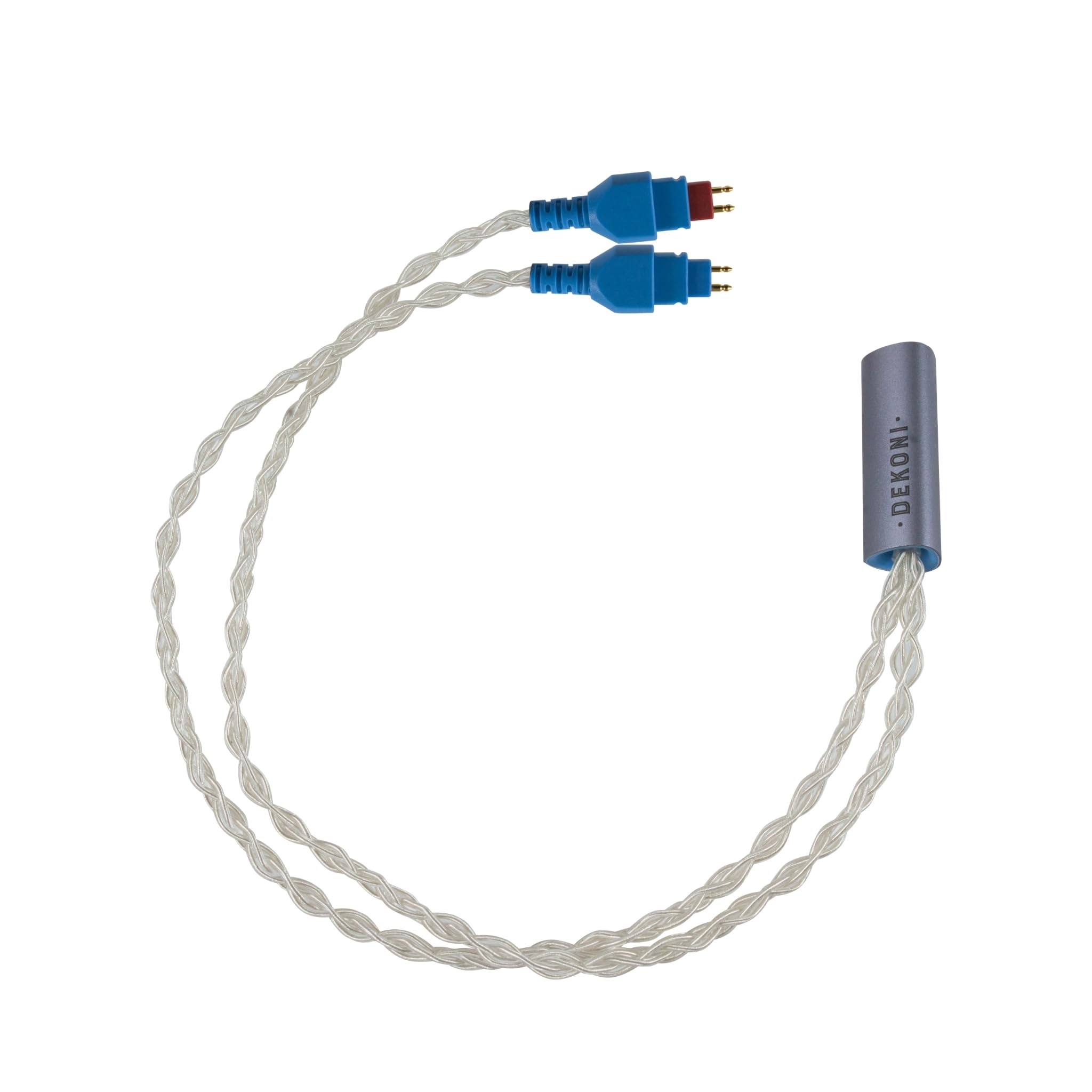 Dekoni Audio Ensemble Oversplit HD600 Connectors with Silver Braided Cable