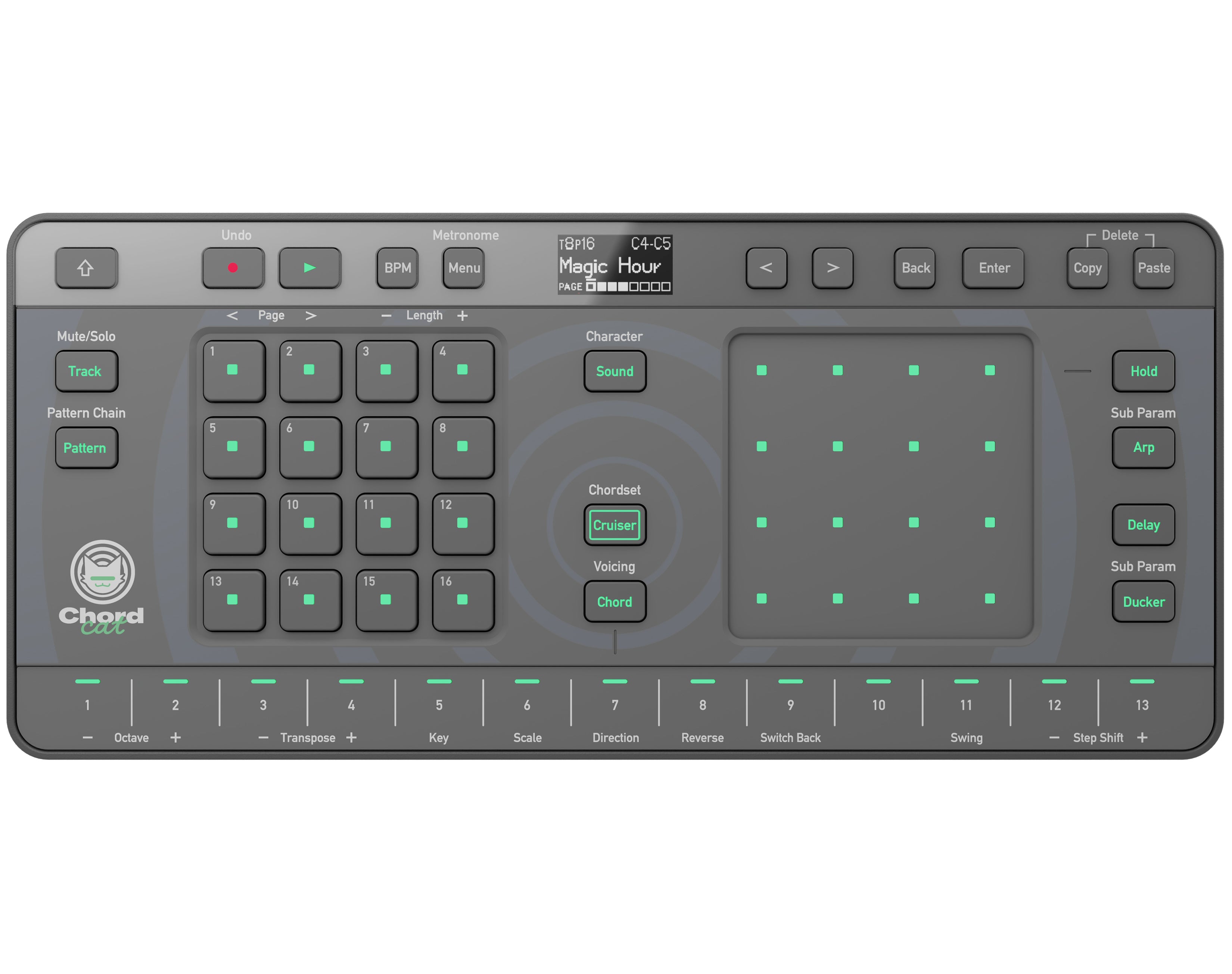 AlphaTheta CHORDCAT 8-Track Groovebox Controller