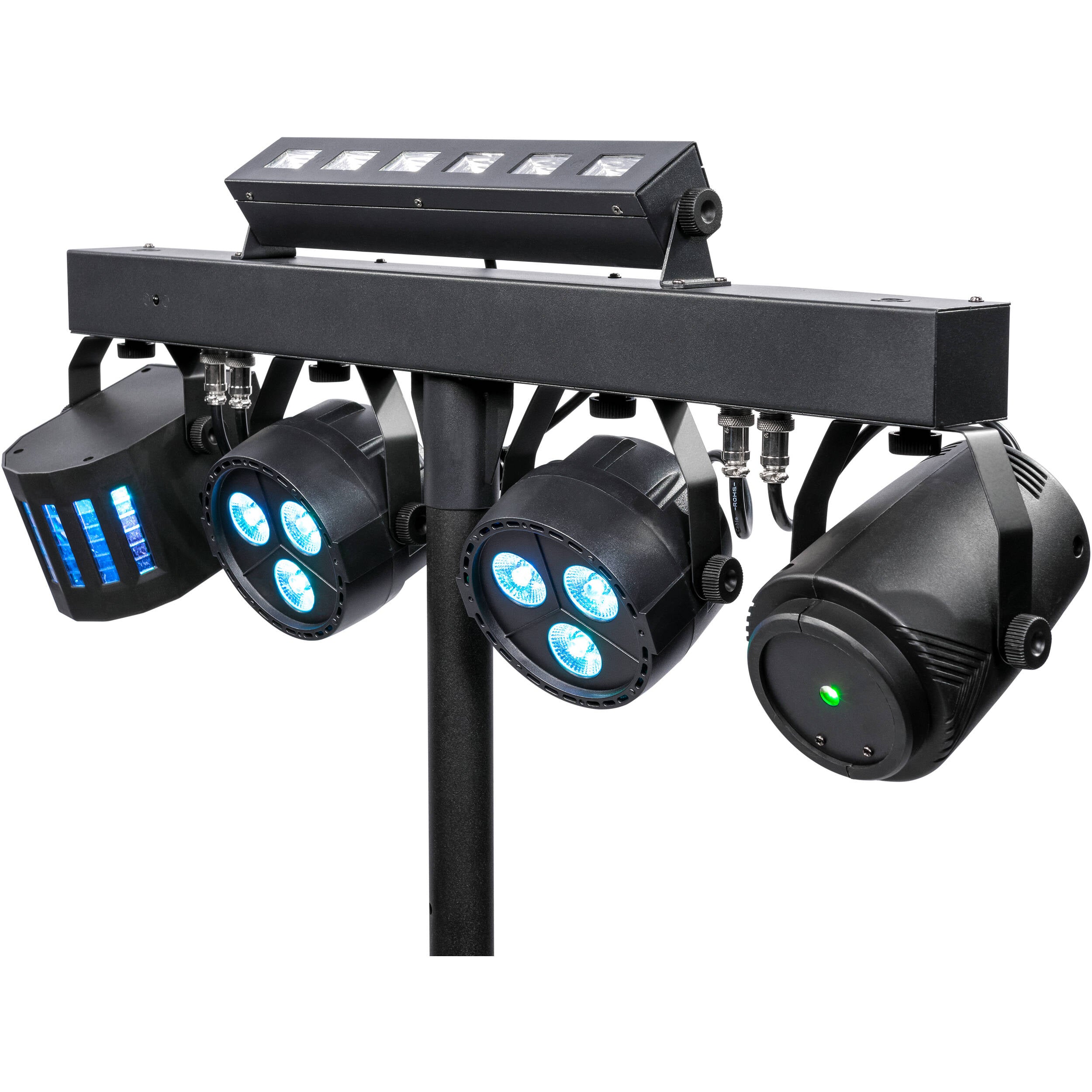 ColorKey CKU-3030 PartyBar FX Compact, All-In-One, Multi-Effect Lighting Package