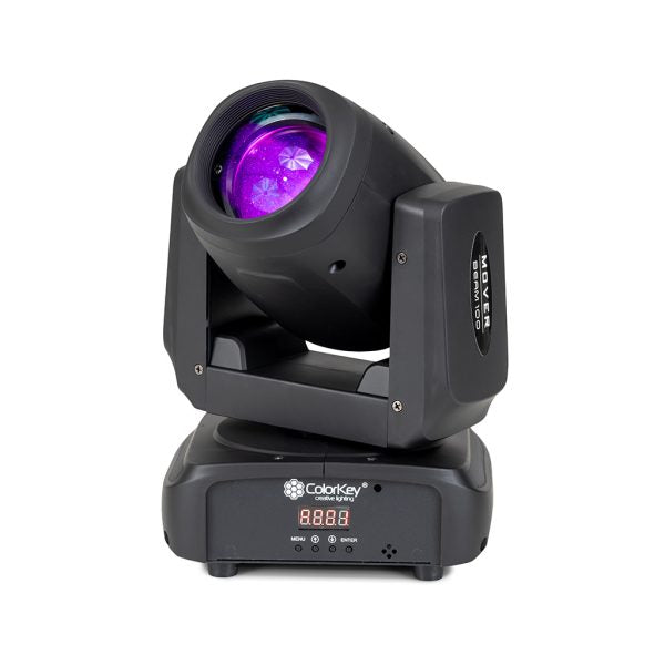 ColorKey Mover Beam 100 Compact 100W LED Moving Head with Rainbow Prism