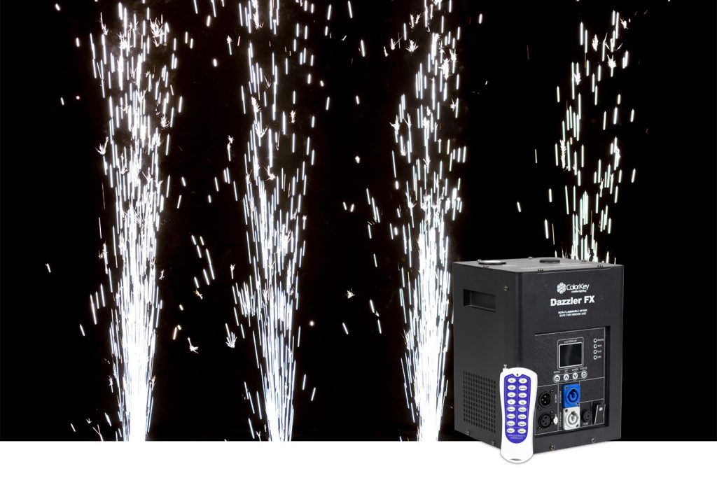ColorKey CKU-7710 Dazzler FX MKII Cold Spark Machine Black