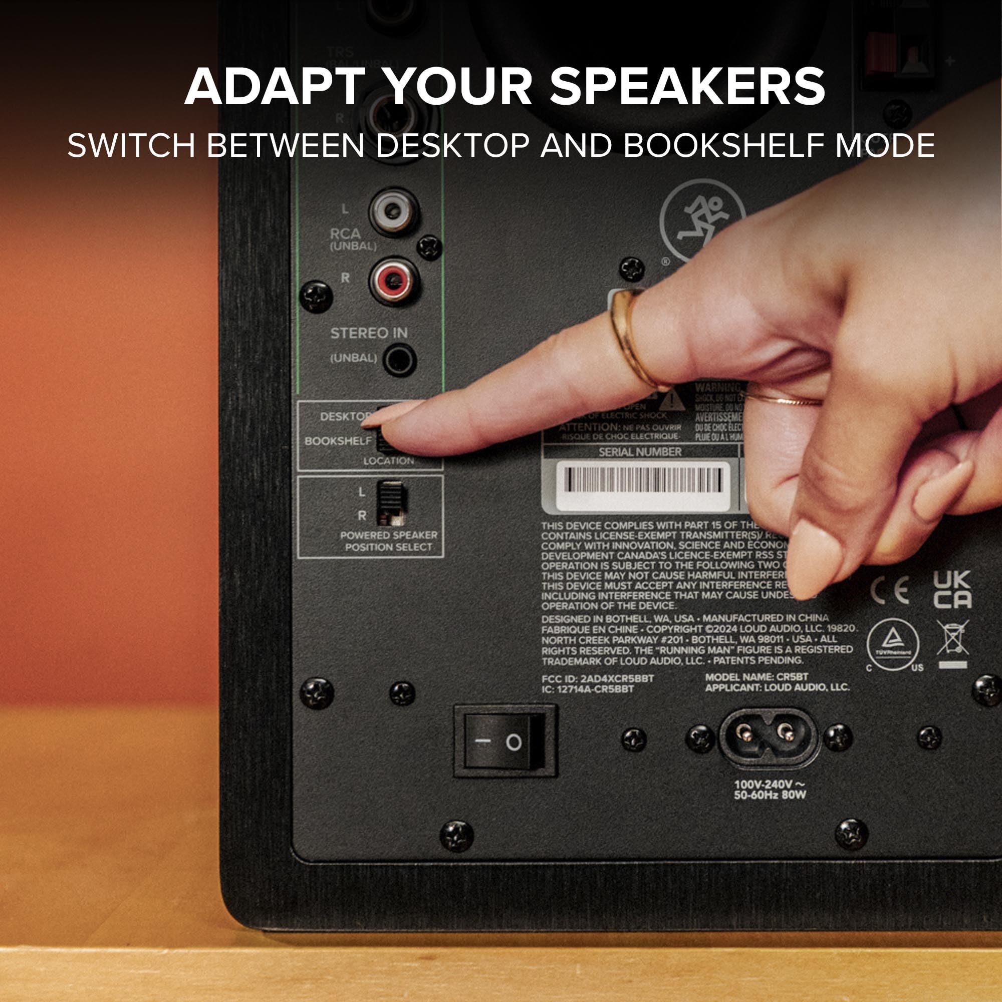 Mackie CR8BT 8 Powered Studio Monitors w/ Tone Control and Bluetooth®