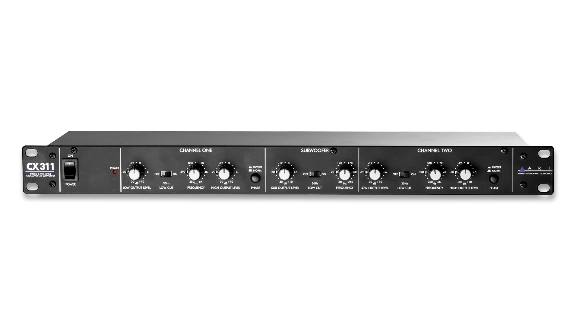 ART CX311 2way Crossover with Subwoofer Out