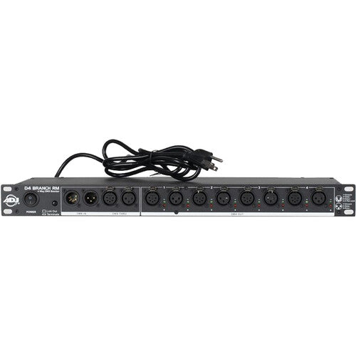 American DJ D4 Branch RM 4-Way DMX Distributor/Booster