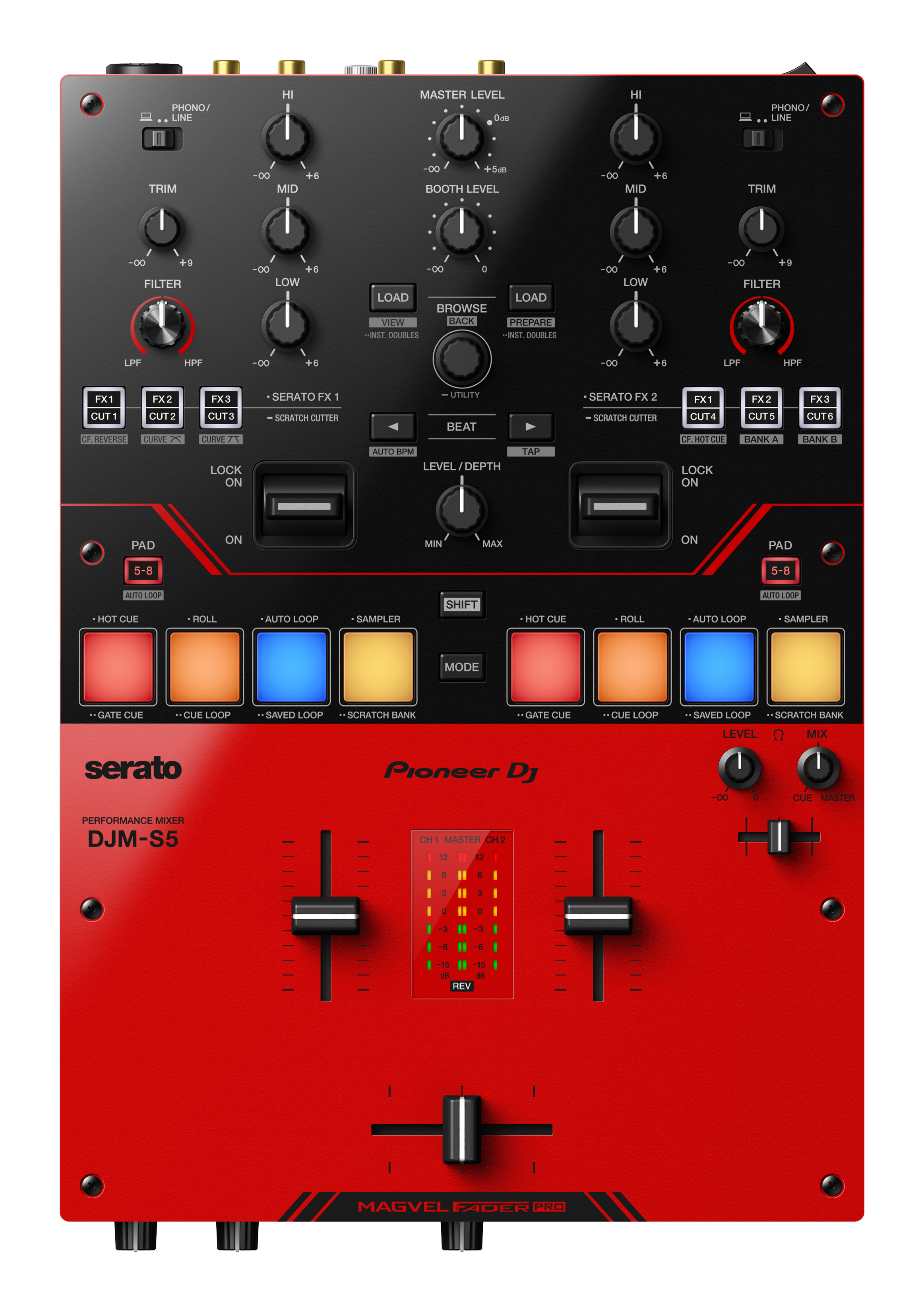 Pioneer DJ DJM-S5 2-Channel DJ Battle Mixer