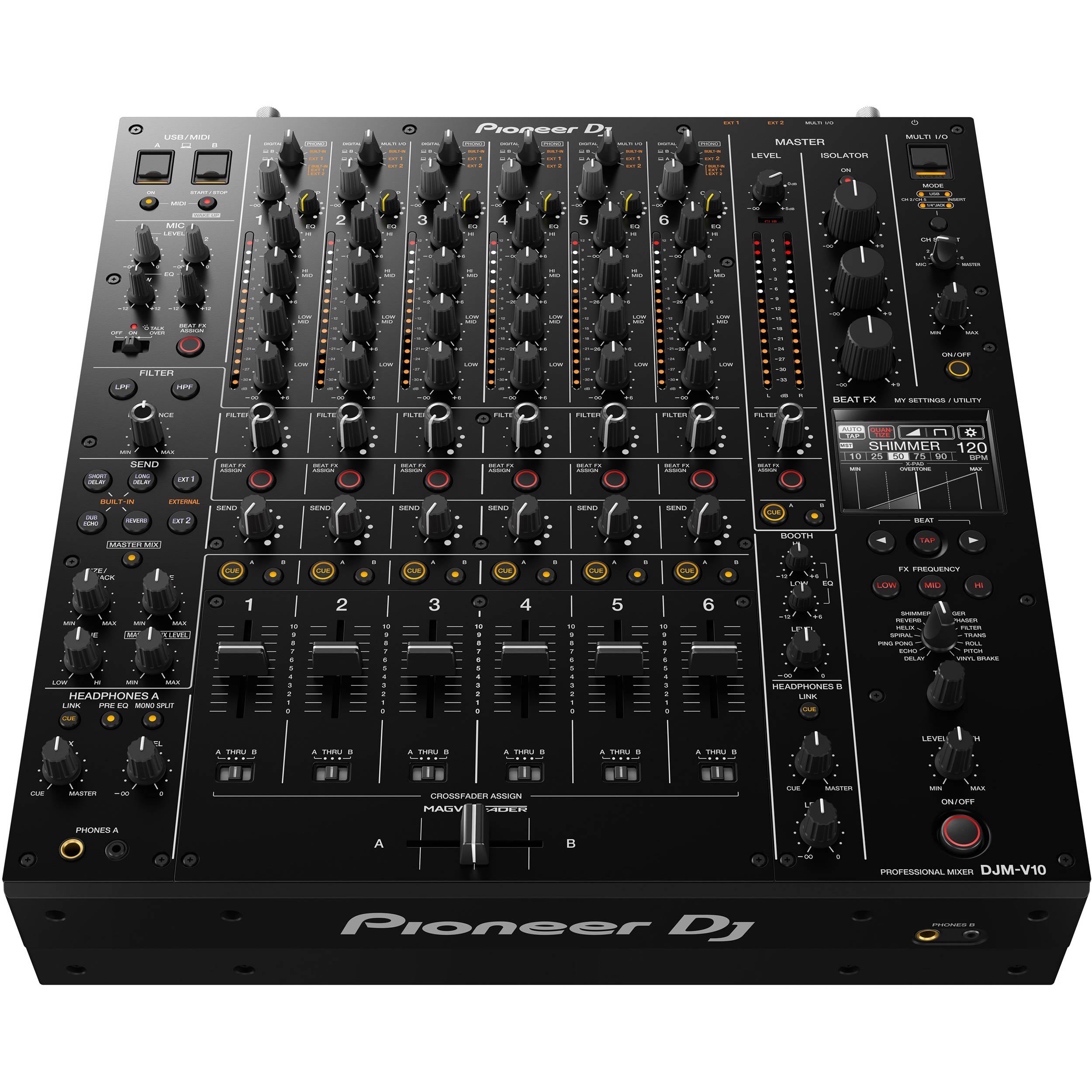 Pioneer DJ DJM-V10 6-Channel Professional DJ Mixer