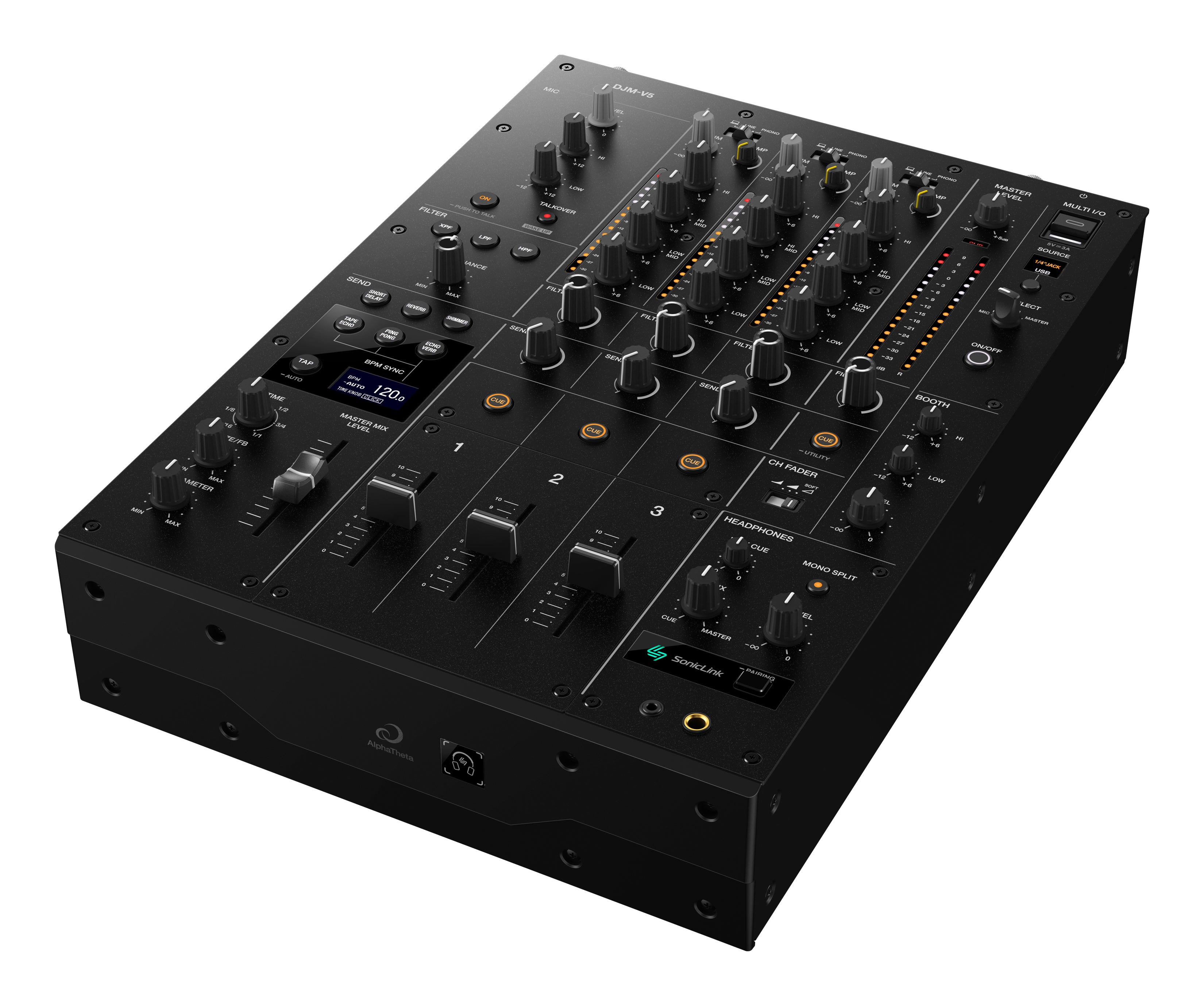 AlphaTheta DJM-V5 3-Channel DJ Mixer