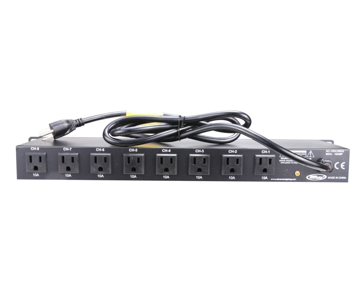Eliminator Lighting E-107USB Rack Mount Power Center