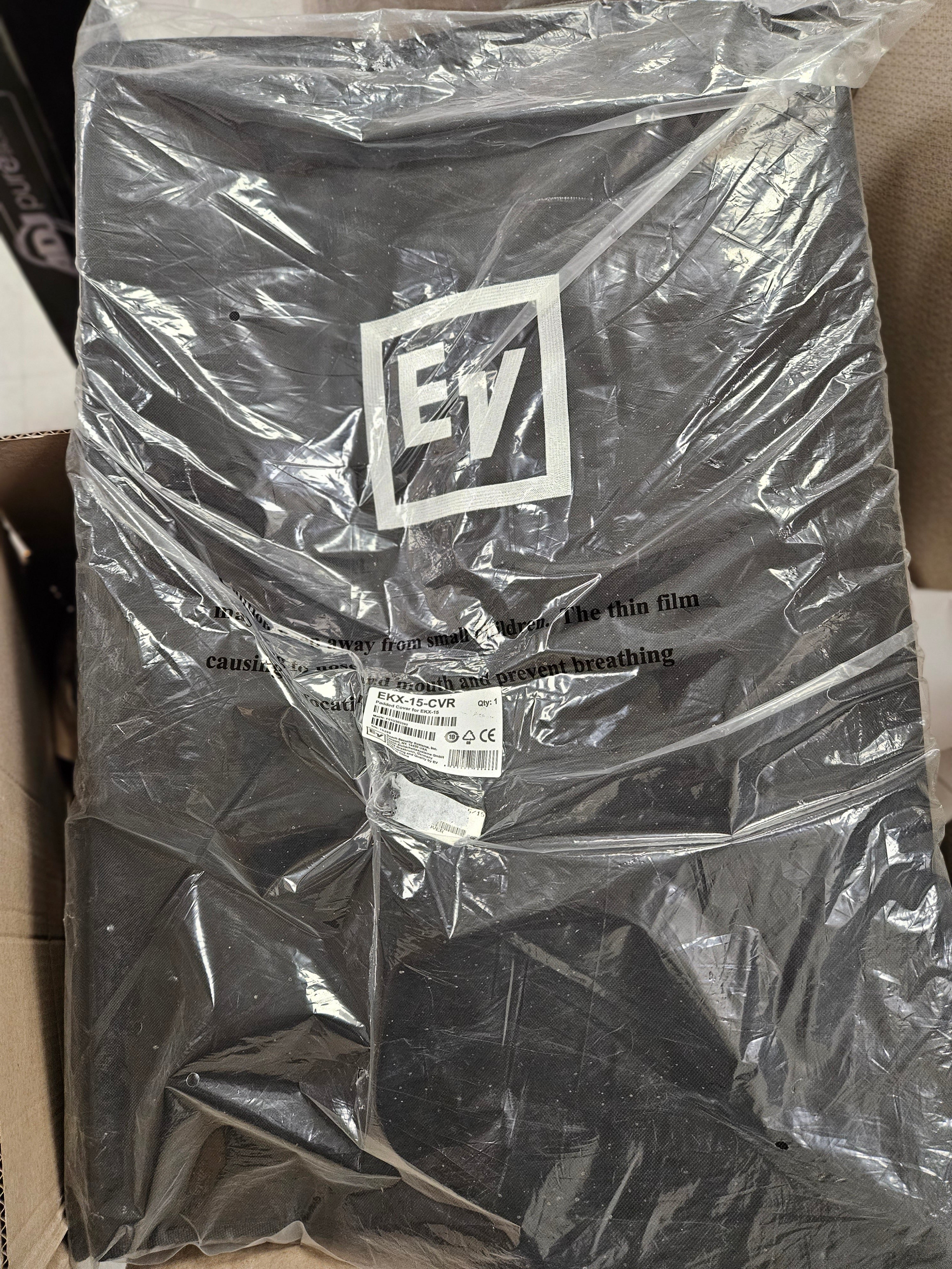 Electro-Voice EKX-15-CVR Padded Cover with EV Logo for EKX-15S/15SP
