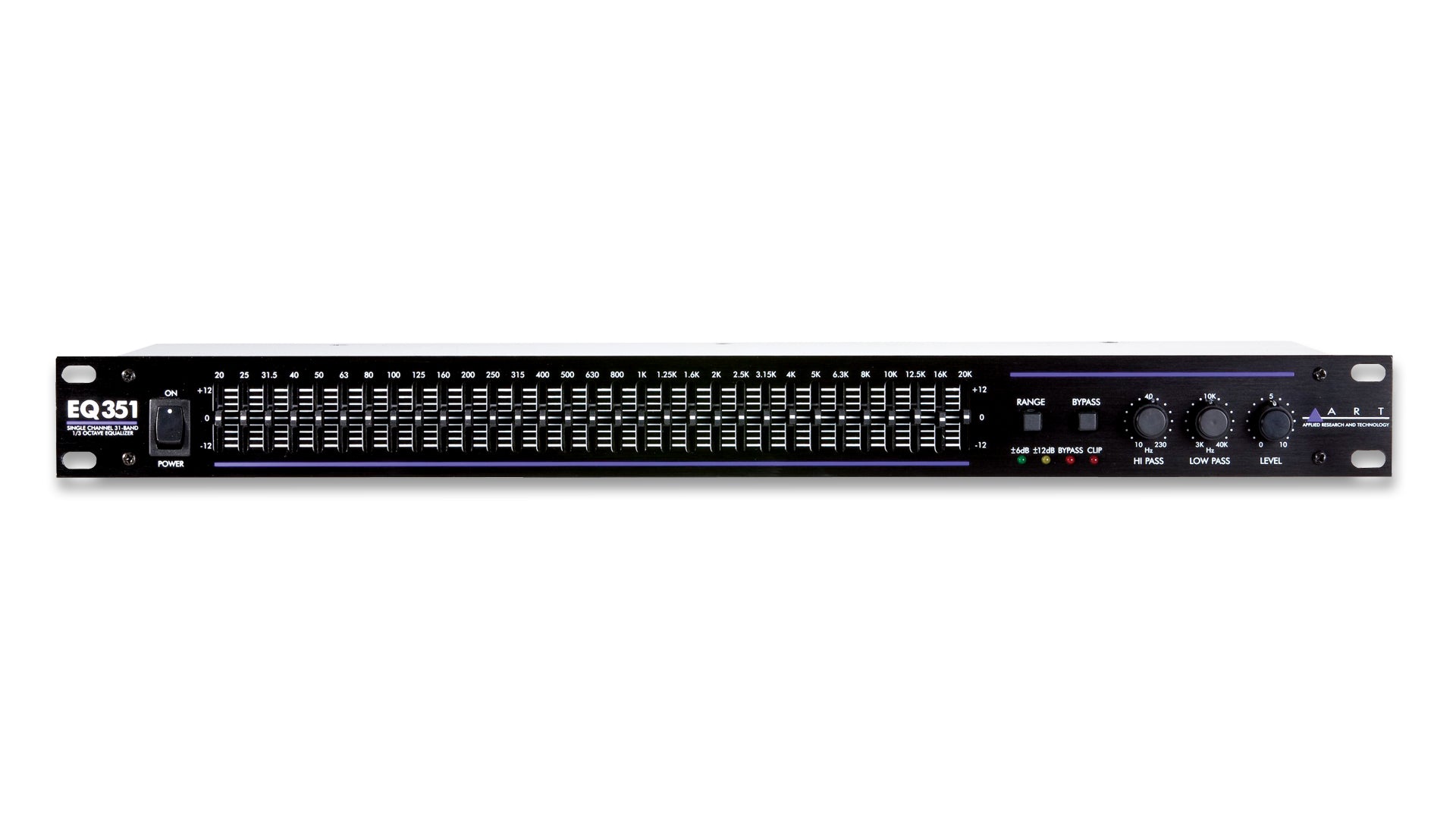 ART EQ351 Single Channel 31-Band 1/3 Octave Graphic Equalizer