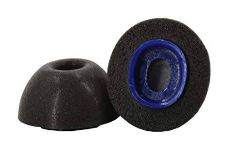 Dekoni Bulletz Memory Foam Earphone Tips - Foam Earbud Replacement - Compatible with Apple Airpods Pro - Replacement Tips (Extra Large Single Pair, Black)