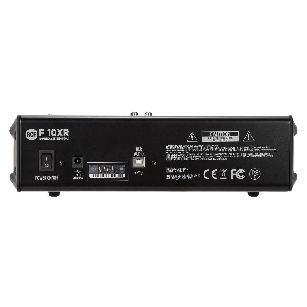 RCF F 10XR 10-Channel Mixing Console with Multi-FX and Recording