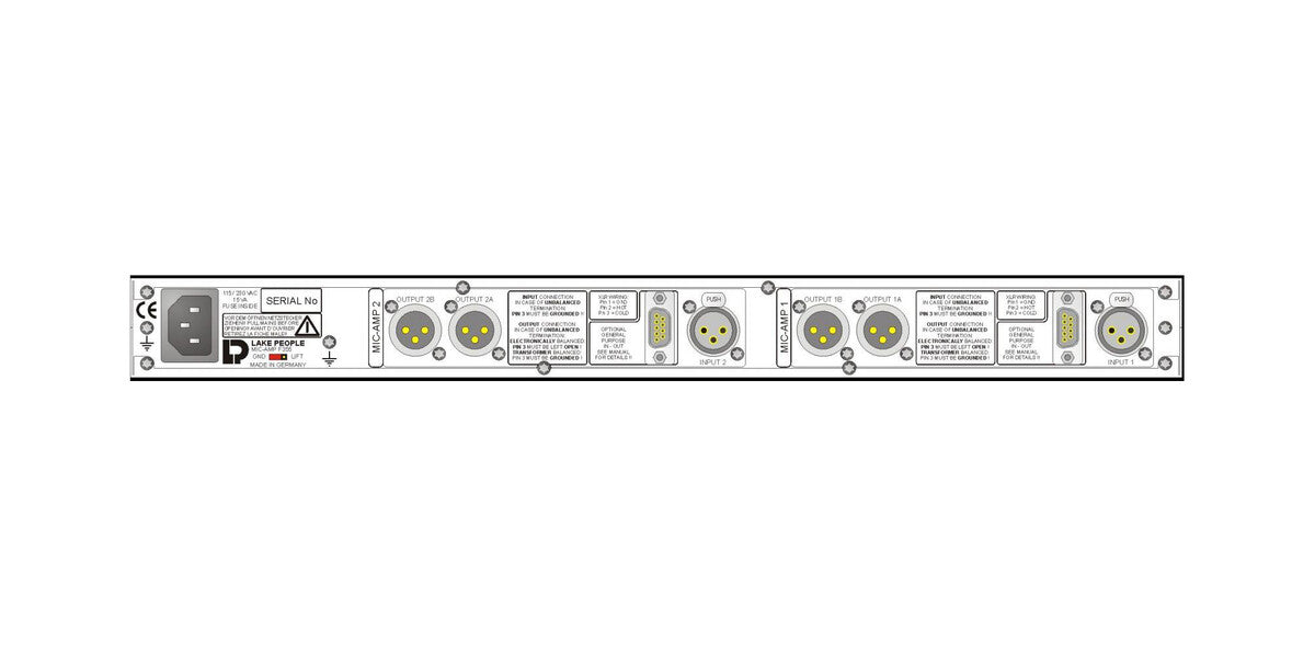Lake People Mic-Amp F355 2-Channel Microphone Preamp