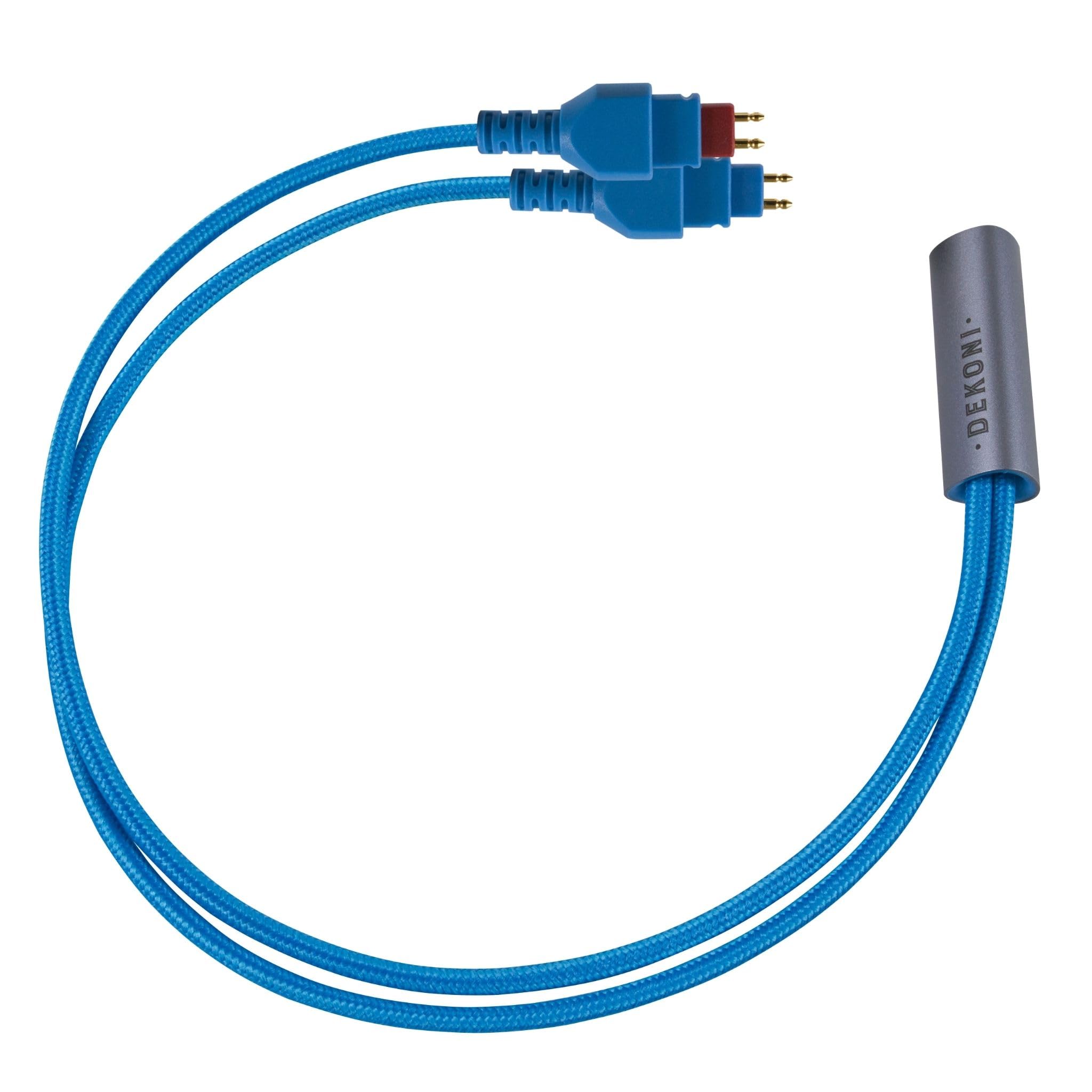 Dekoni Audio Ensemble Oversplit HD600 Connectors with Silver Braided Cable